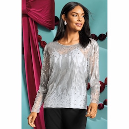 Sutton Sparkle Top, , large