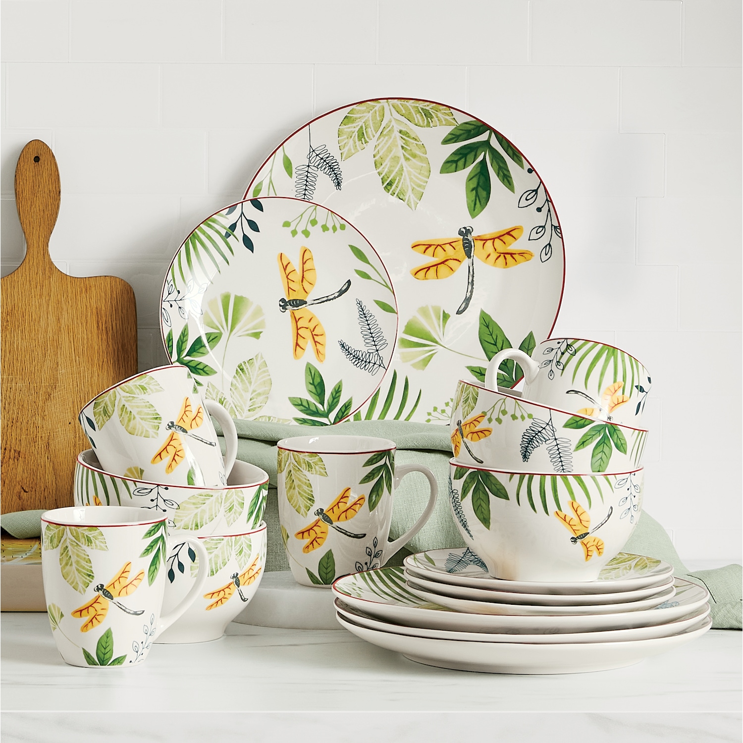 Dragonfly Dinnerware and Canister Sets | Midnight Velvet