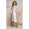 Thyra Rosette Jacket Dress with Mesh Rosette Trim, , large