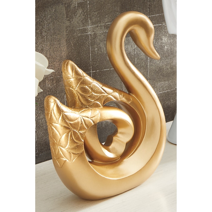 Golden Swan of Love Figurine, , large