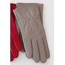 Classic Cinched Leather Gloves, , large