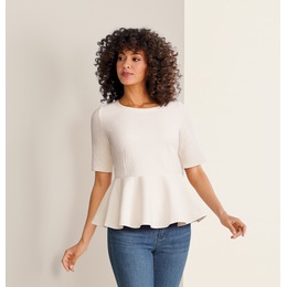 Peplum Pullover, , large