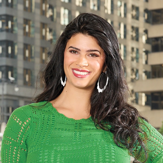 Color Bamboo Hoops, Silvertone, large