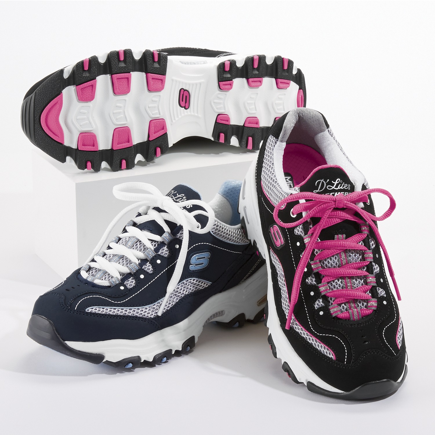 Women s Skechers D Lites Life Saver Shoe Midnight Velvet