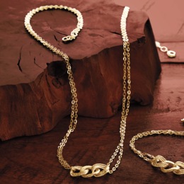 10K Gold 3-Link Jewelry, , large