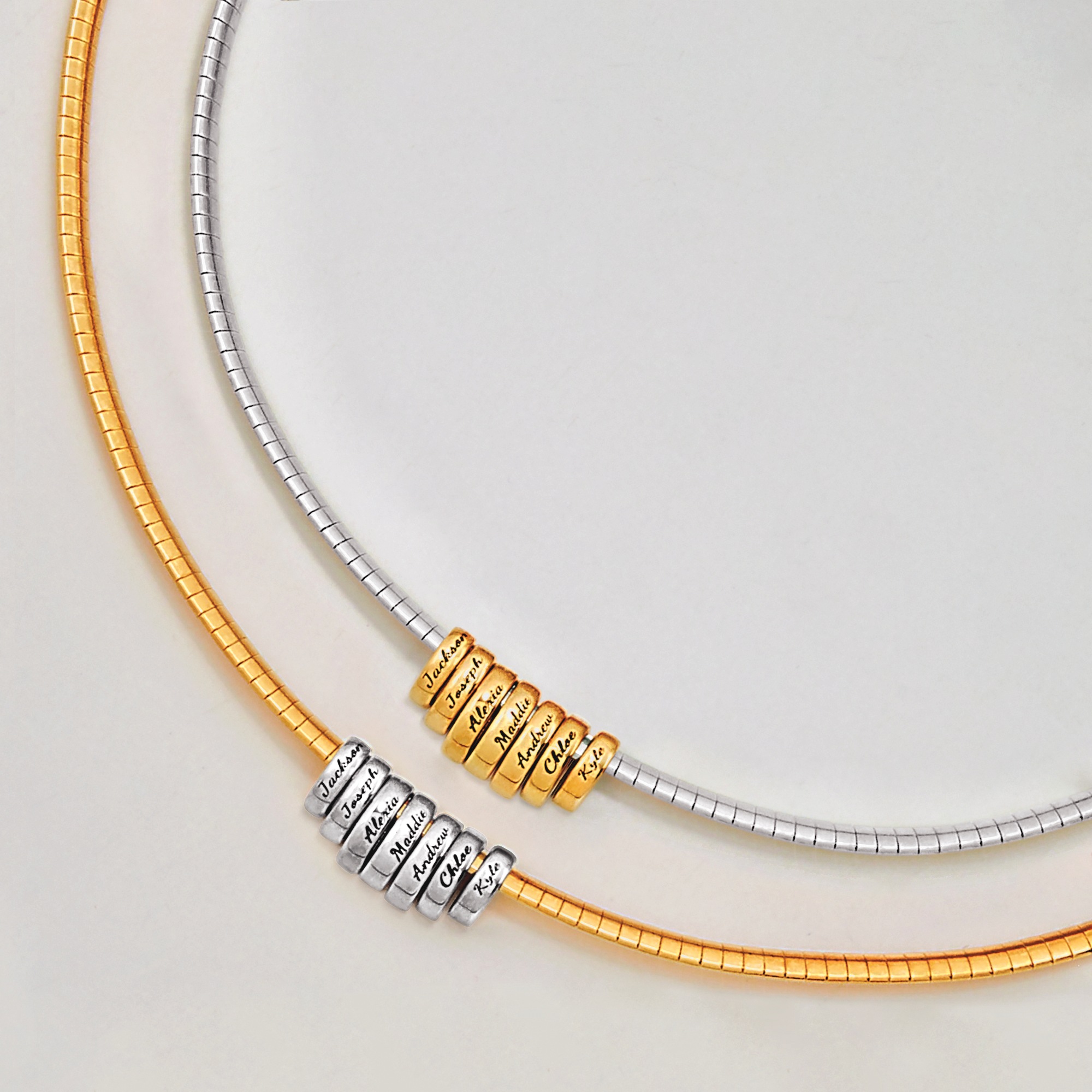 Personalized Omega Chain Necklace, , large