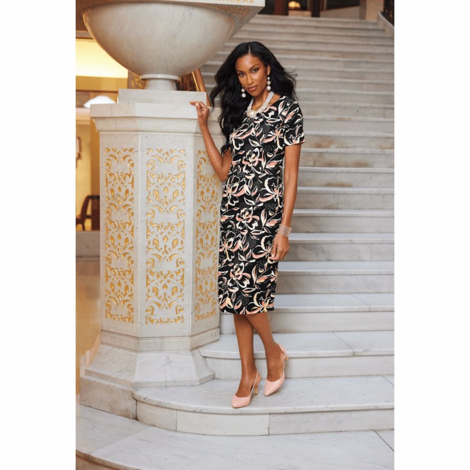 Rutina Floral Sheath Dress, , large