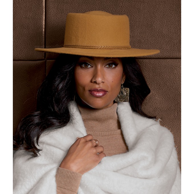 Aurora Gaucho Hat, Pecan, large