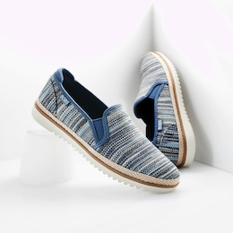 Women's Bobs Flexpadrille Lo Slip-On with Memory Foam Footbed by Skechers, , large