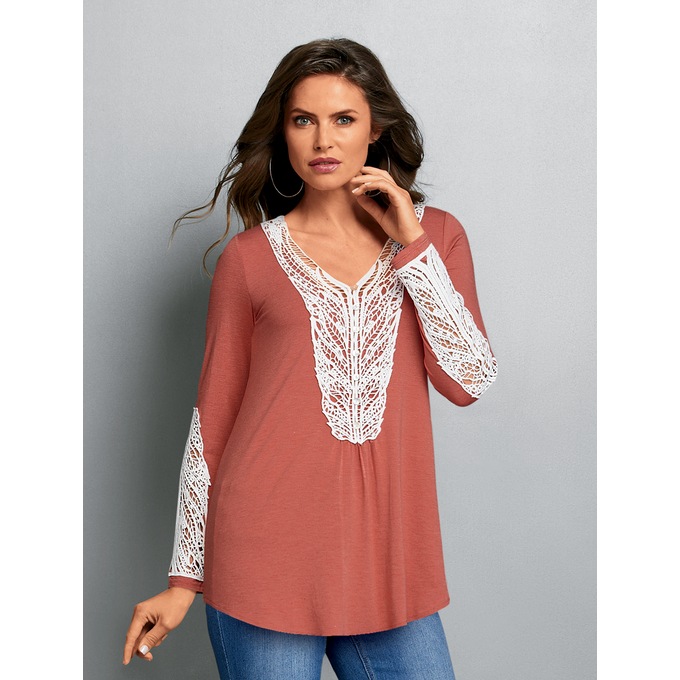 Crochet Trims Top, , large