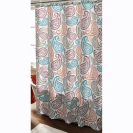 Serene Paisley Shower Curtain, , large