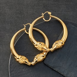 Sister Love Ram Rams Extra-Large Hoops, , large