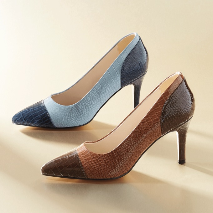 Two-Tone Croco Pump, , large