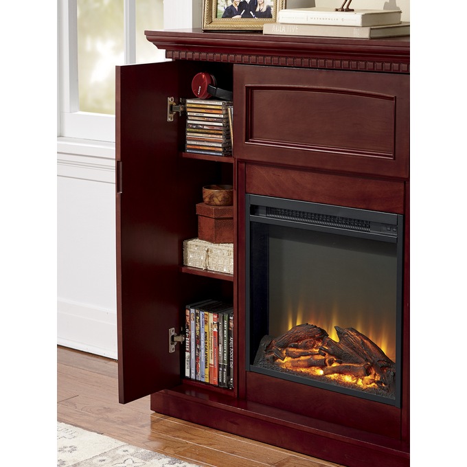 Electric Storage Fireplace With Corner Option Midnight Velvet