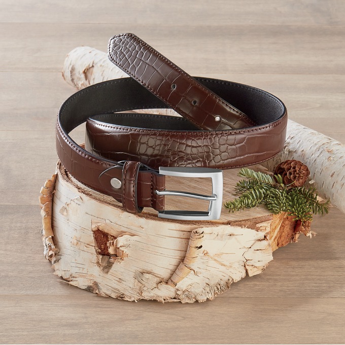 Men&#39;s Faux-Leather Belt, , large