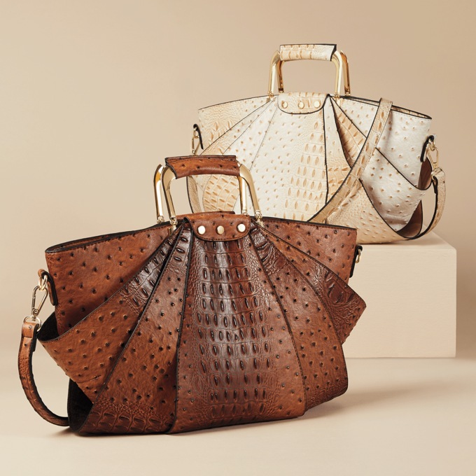 Croco Fan Bag, , large