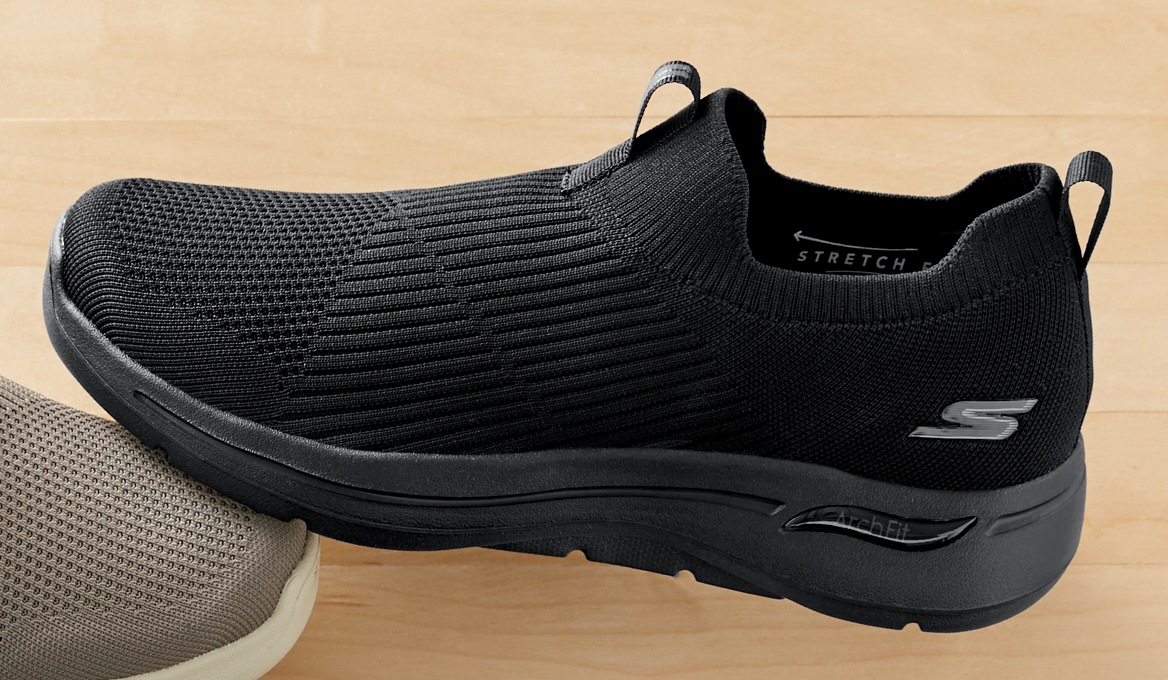 skechers velvet slip on