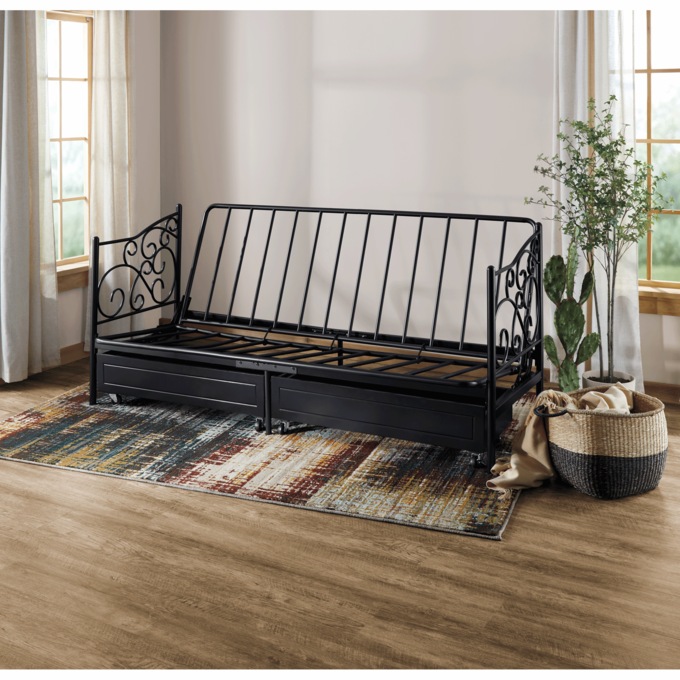 Scroll Storage Futon Frame, , large