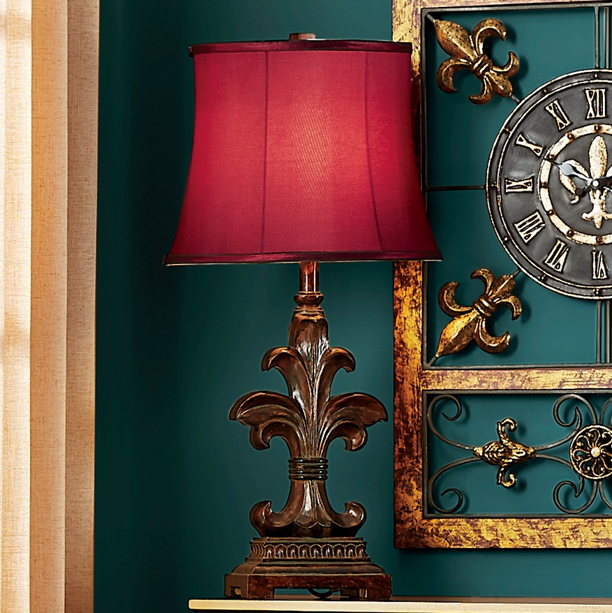 fleur de lis table lamps