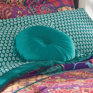 Boho Patchwork Decorative Pillow, , large