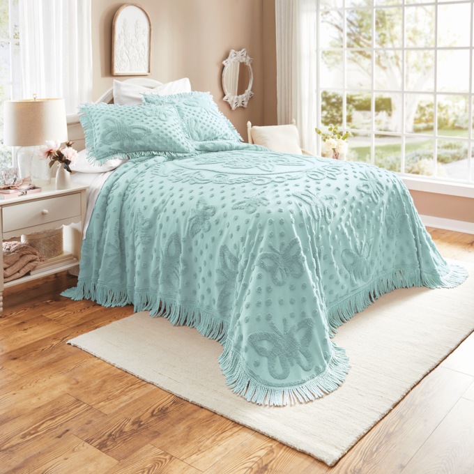 Addi Chenille Bedspread, , large