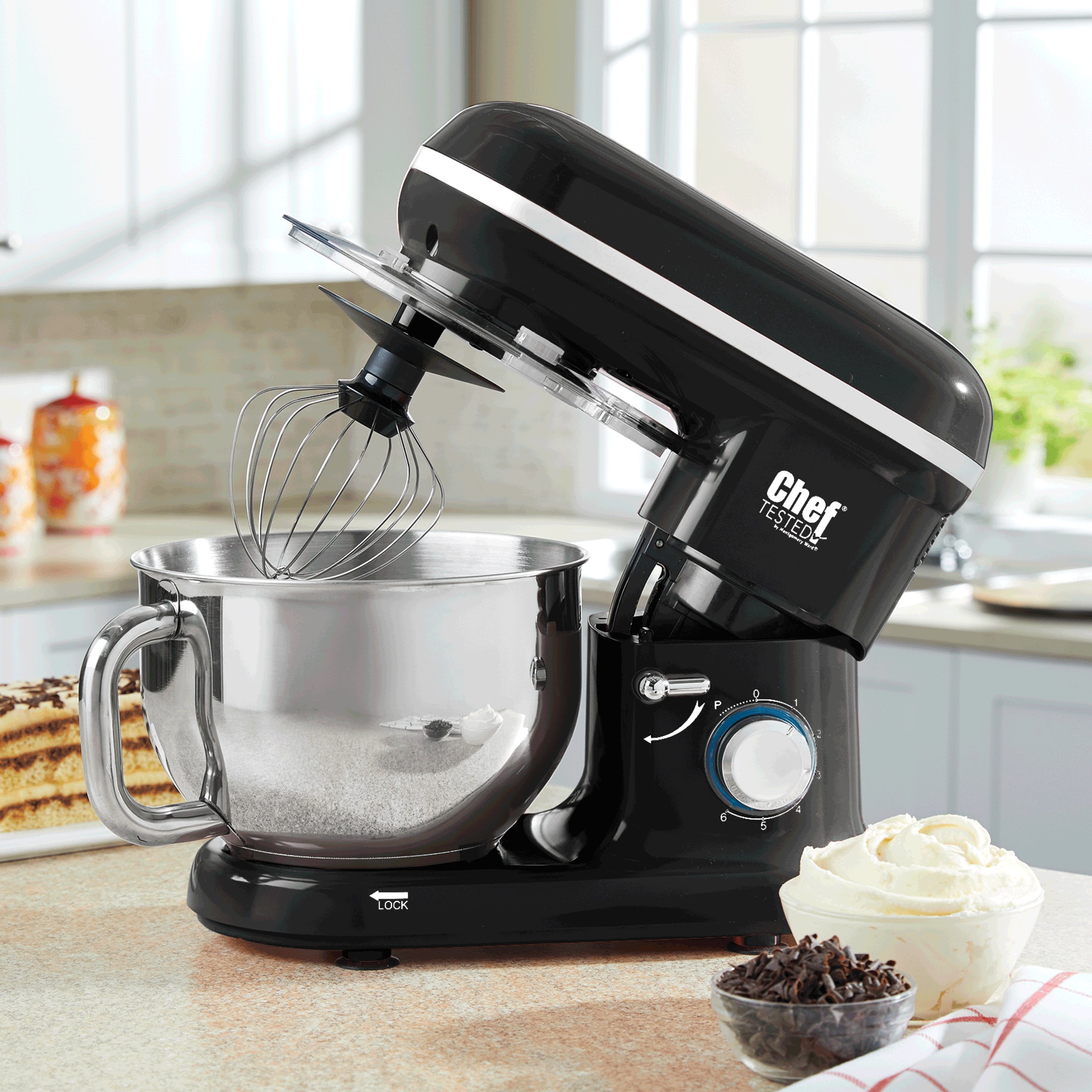 Chef Tested Stand Mixer by Montgomery Ward, Black, large