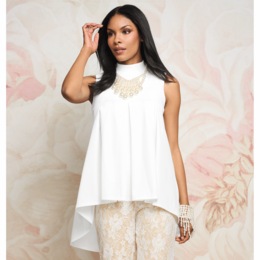 Madison Pleated Blouse, , large