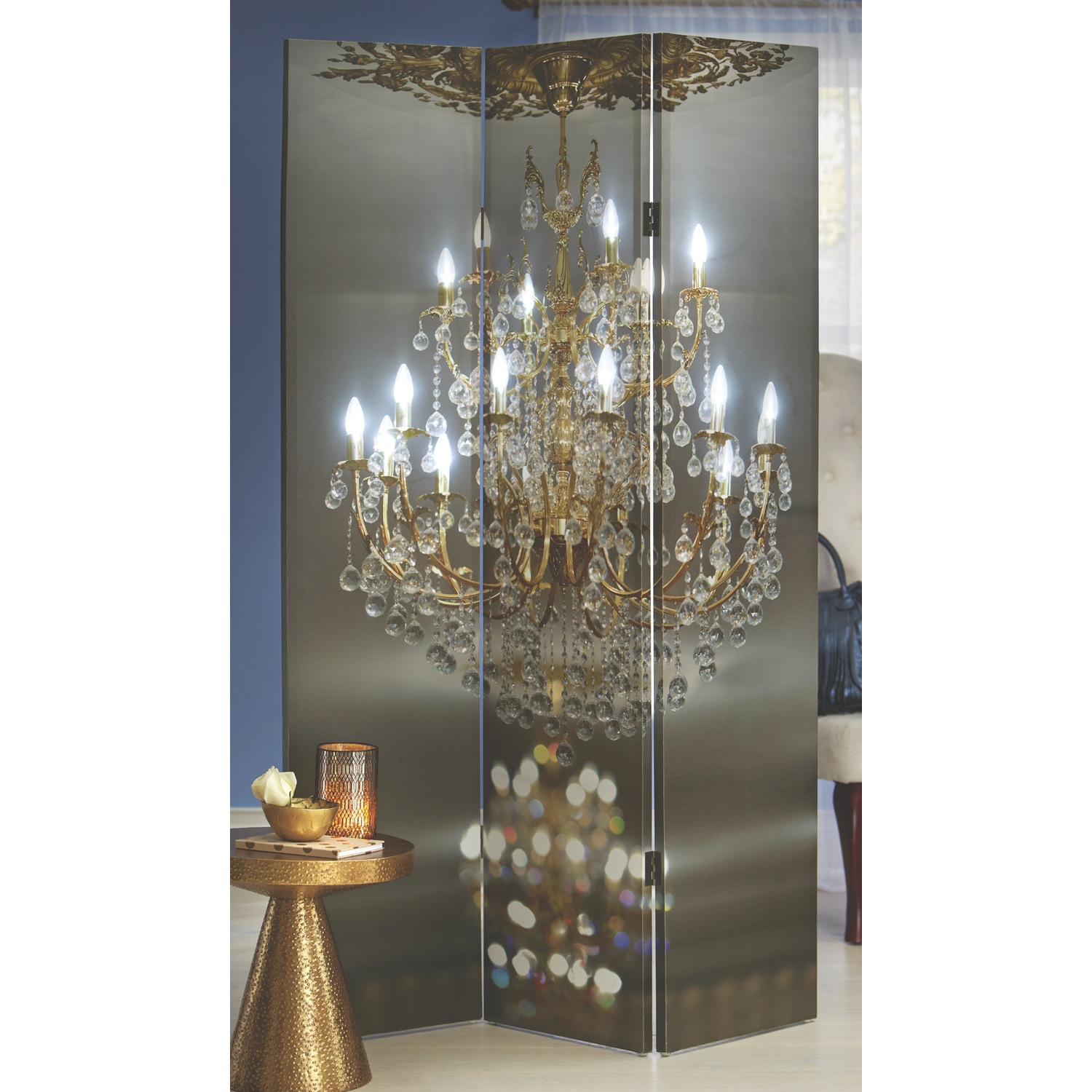 Chandelier Screen Midnight Velvet