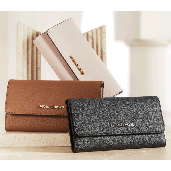 Michael Kors Jet Set Trifold Wallet, , large