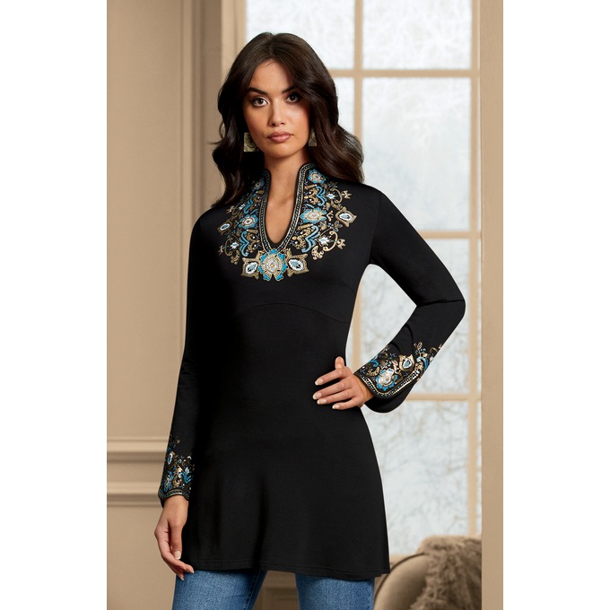 Natasha Embellished Tunic, , large