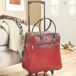 Faux Croco Roller Bag, , large