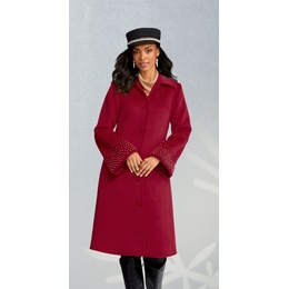 Silvy Embellished Coat, , large