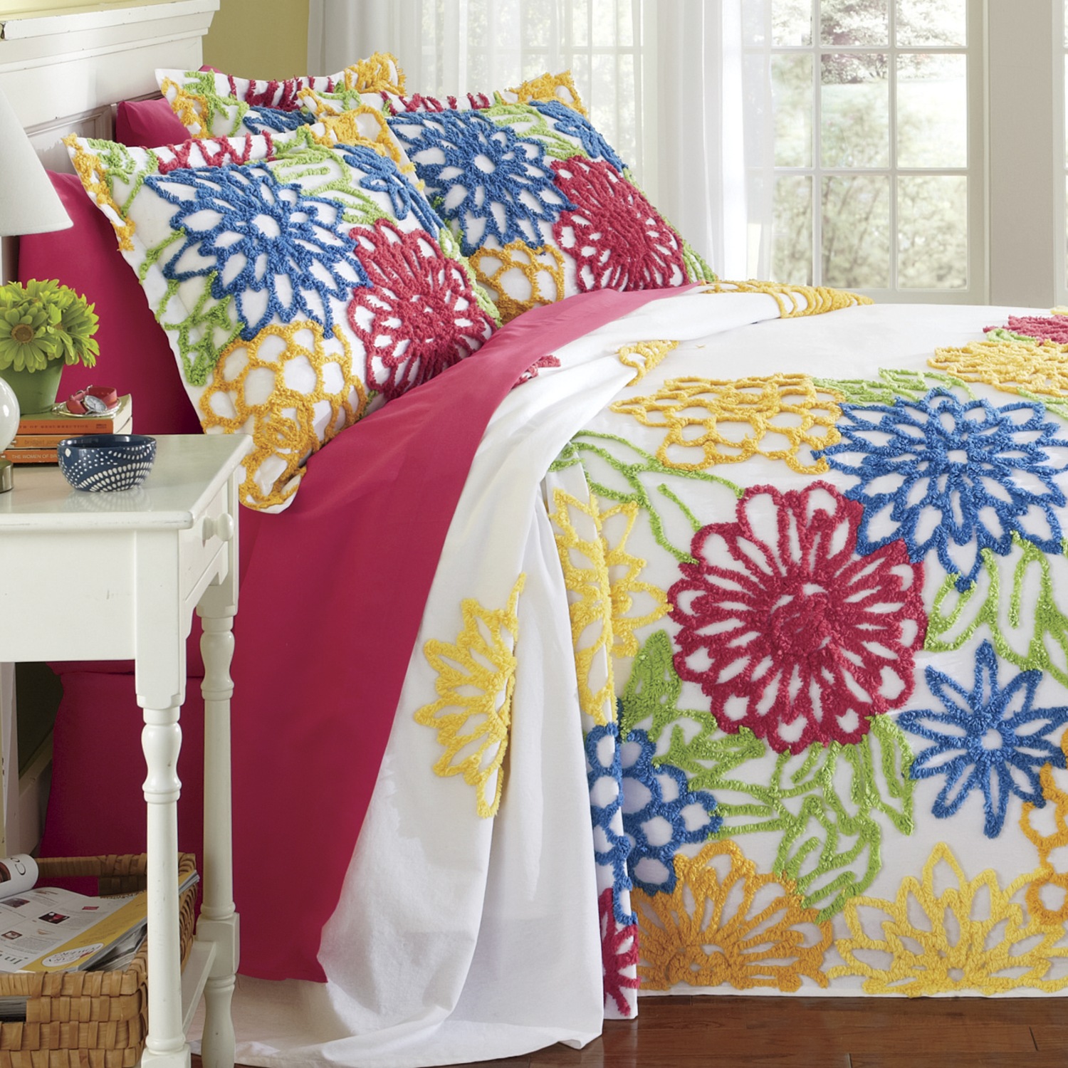 Summer Garden Chenille Bedspread Midnight Velvet