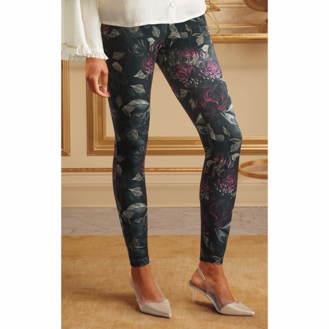 Botanical Printed Legging, , large