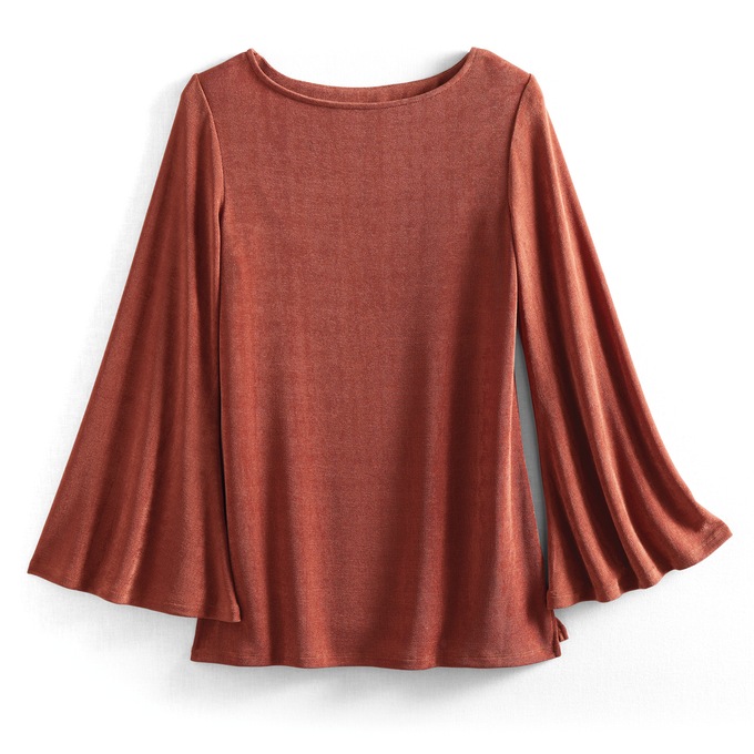 Dakota Bell-Sleeve Knit Tunic, , large