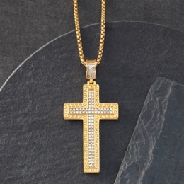 Majesty Men&#39;s Modern Cross Pendant, , large