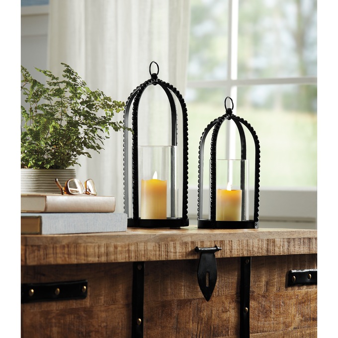 Set of 2 Cage Lanterns, , large