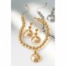 Round/3-D Necklace & Earring Set, , large