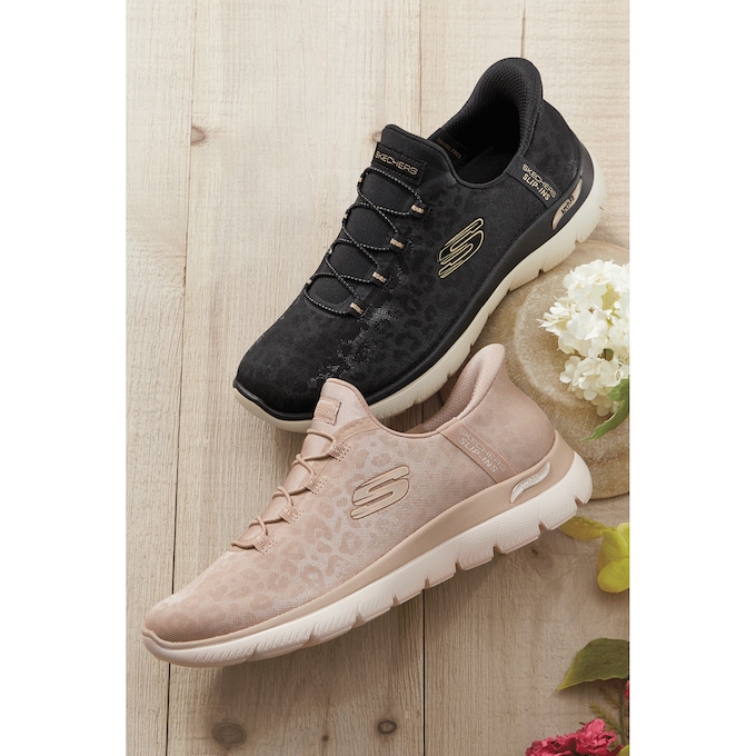 Skechers Women&rsquo;s Slip-Ins Arch Fit Summits Luxe Leopard Shoe, , large