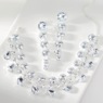 Round and Pear-Shaped Crystal Necklace & Earring Set, , large