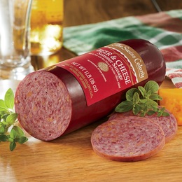 Beer &amp; Cheese Summer Sausage, , large