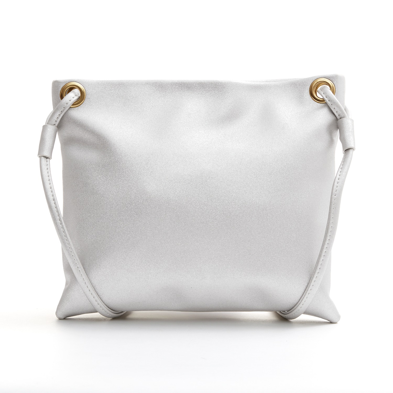 silver shimmer bag