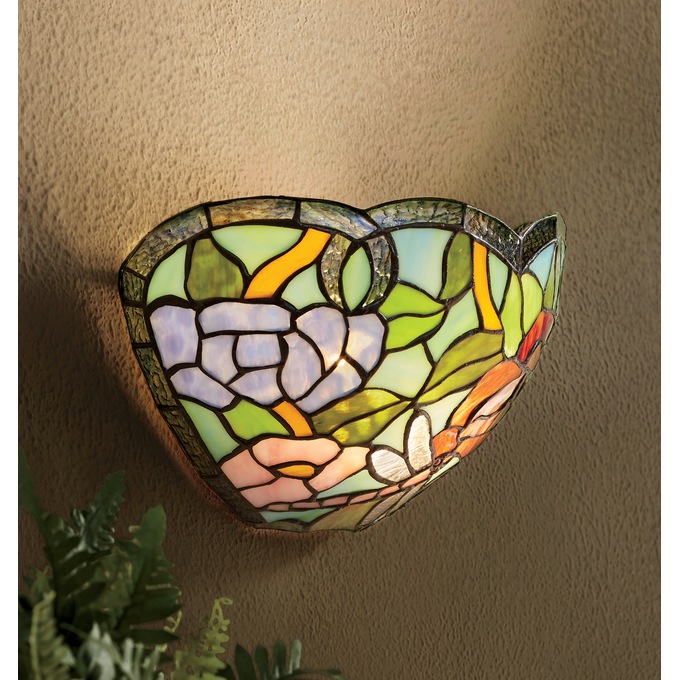 Floral Stained Glass Wallchiere, , large