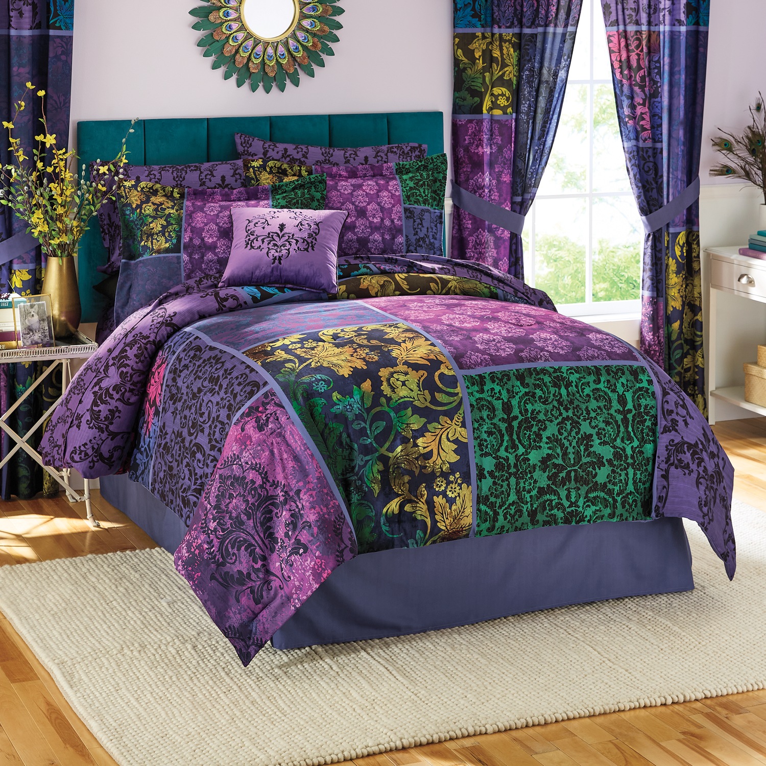Lenore Complete Bed Set Midnight Velvet