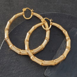 Sister Love Bam Boos Extra-Large Hoops, , large