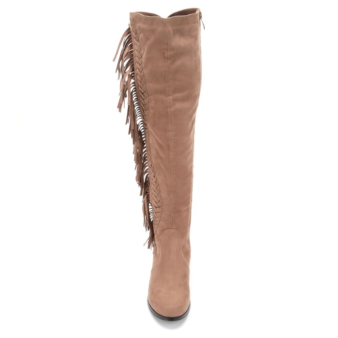 over the knee boots fringe