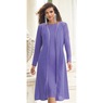 Rhinestone-Trim Flyaway Jacket Dress, Purple, large
