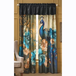 Elegant Peacock Window Treatments, , large