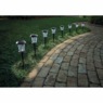 Set of 8 Solar Glass Pathway Stakes, , large