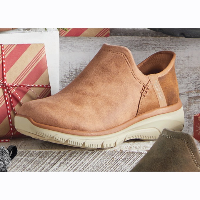 Skechers go step velvety slip on hot sale